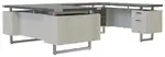 U Shaped Desk with Drawers