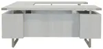 U Shaped Desk with Drawers
