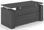 Sit Stand Desk with Modesty Panel