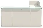 L Shaped Reception Desk with Drawers
