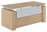 Standing Desk with Acrylic Modesty Panel