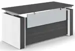 Standing Desk with Acrylic Modesty Panel