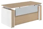 Standing Desk with Acrylic Modesty Panel