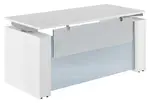Sit Stand Desk with Modesty Panel