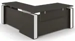 Sit Stand L Desk with Modesty Panel