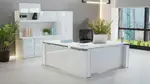 Height Adjustable L Shape Desk with Storage Set