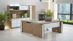 L Shaped Standing Desk with Storage Set
