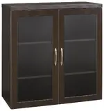 Storage Cabinet with Glass Doors