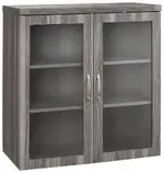 Storage Cabinet with Glass Doors