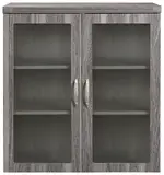 Storage Cabinet with Glass Doors