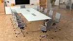 Glass Top Conference Table