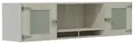 Wall Mounted Hutch with Glass Doors