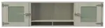 Wall Mounted Hutch with Glass Doors