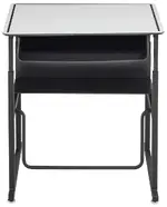 Adjustable Height Student Desk with Dry Erase Top