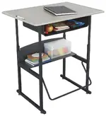 Adjustable School Desk with Storage