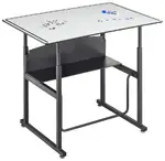 Adjustable Height School Desk with Dry Erase Top