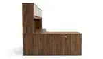 L Shaped Desk with Hutch