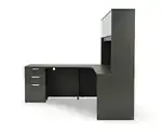 L Shaped Desk with Hutch