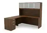 L Shaped Desk with Hutch