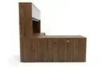 L Shaped Desk with Hutch