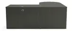L-Shaped Peninsula Desk with Drawers