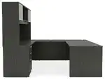 U Shaped Desk with Hutch