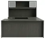 U Shaped Desk with Hutch