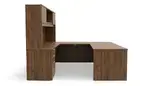 U Shaped Desk with Hutch