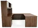 U Shaped Desk with Hutch