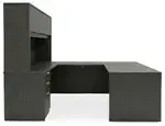 U Shaped Desk with Hutch