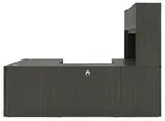 U Shaped Desk with Hutch