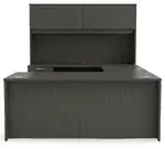U Shaped Desk with Hutch