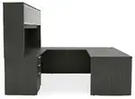 U Shaped Desk with Hutch