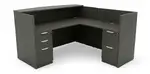L Shaped Reception Desk with Drawers