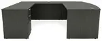 Bow Front U Shape Desk