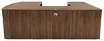 Bow Front U Shape Desk