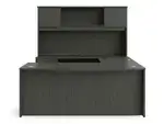 Bow Front U Shape Desk with Hutch