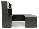 Bow Front U Shape Desk with Hutch
