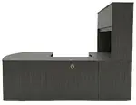 Bow Front U Shape Desk with Hutch
