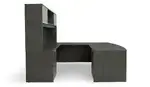 Bow Front U Shaped Desk with Hutch