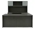 Bow Front U Shaped Desk with Hutch
