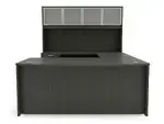 Bow Front U Shape Desk with Hutch