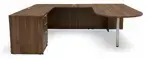 U Shaped Peninsula Desk with Drawers