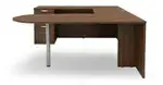 U Shaped Peninsula Desk with Drawers