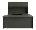 Bow Front U Shape Desk with Hutch