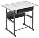 Adjustable Height Student Desk with Dry Erase Top