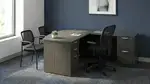 Bow Front L Shaped Desk