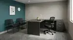 Bow Front L Shaped Desk