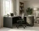 L Shaped Desk with Drawers