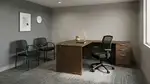 Bow Front L Shaped Desk